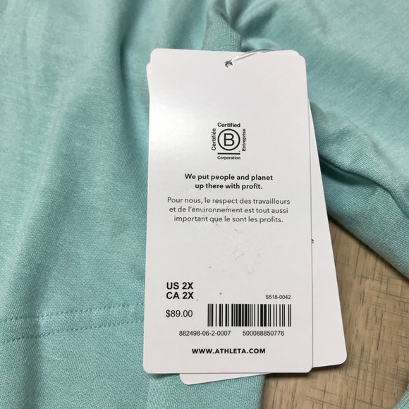 Athleta Cardigan Pranayama Wrap Womens Size 2X Green Relaxed Open Front Cozy NEW - Picture 3 of 11